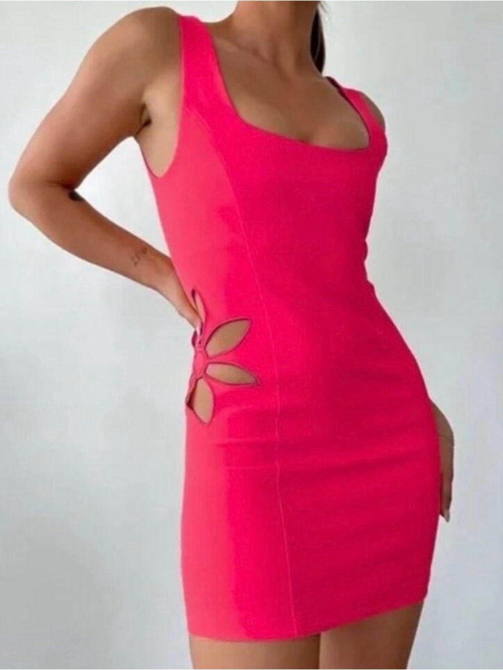 Rumored Size Small Twiggy Mini Dress in Fuchsia Hot Pink